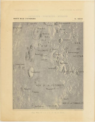 Atlas lunaire; reproduisant à une échelle réduite aux 2/5 les agrandissements photographiques; Atlas photographique de la lune.