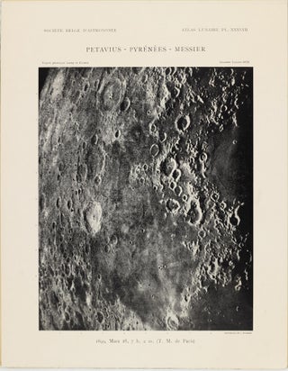 Atlas lunaire; reproduisant à une échelle réduite aux 2/5 les agrandissements photographiques; Atlas photographique de la lune.