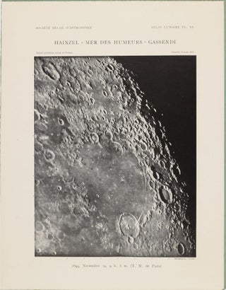 Atlas lunaire; reproduisant à une échelle réduite aux 2/5 les agrandissements photographiques; Atlas photographique de la lune.