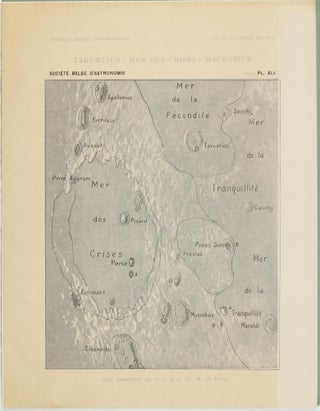 Atlas lunaire; reproduisant à une échelle réduite aux 2/5 les agrandissements photographiques; Atlas photographique de la lune.