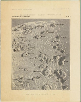 Atlas lunaire; reproduisant à une échelle réduite aux 2/5 les agrandissements photographiques; Atlas photographique de la lune.