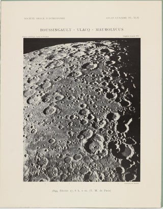 Atlas lunaire; reproduisant à une échelle réduite aux 2/5 les agrandissements photographiques; Atlas photographique de la lune.