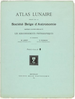Atlas lunaire; reproduisant à une échelle réduite aux 2/5 les agrandissements photographiques; Atlas photographique de la lune.