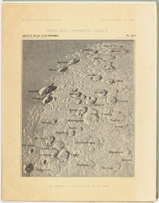 Atlas lunaire; reproduisant à une échelle réduite aux 2/5 les agrandissements photographiques; Atlas photographique de la lune.