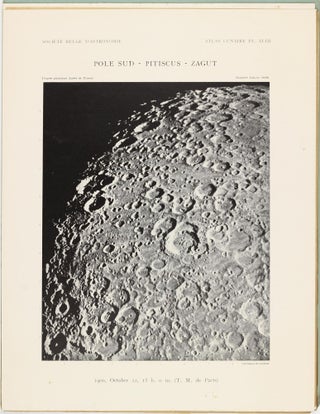 Atlas lunaire; reproduisant à une échelle réduite aux 2/5 les agrandissements photographiques; Atlas photographique de la lune.