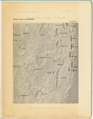Atlas lunaire; reproduisant à une échelle réduite aux 2/5 les agrandissements photographiques; Atlas photographique de la lune.