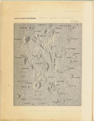 Atlas lunaire; reproduisant à une échelle réduite aux 2/5 les agrandissements photographiques; Atlas photographique de la lune.