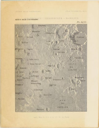 Atlas lunaire; reproduisant à une échelle réduite aux 2/5 les agrandissements photographiques; Atlas photographique de la lune.
