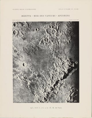 Atlas lunaire; reproduisant à une échelle réduite aux 2/5 les agrandissements photographiques; Atlas photographique de la lune.