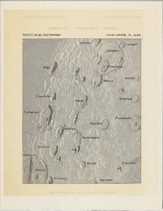 Atlas lunaire; reproduisant à une échelle réduite aux 2/5 les agrandissements photographiques; Atlas photographique de la lune.