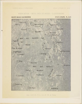 Atlas lunaire; reproduisant à une échelle réduite aux 2/5 les agrandissements photographiques; Atlas photographique de la lune.