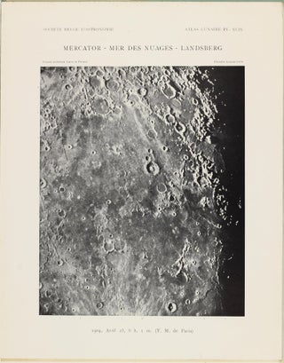 Atlas lunaire; reproduisant à une échelle réduite aux 2/5 les agrandissements photographiques; Atlas photographique de la lune.
