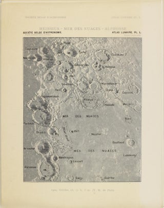 Atlas lunaire; reproduisant à une échelle réduite aux 2/5 les agrandissements photographiques; Atlas photographique de la lune.