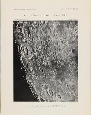 Atlas lunaire; reproduisant à une échelle réduite aux 2/5 les agrandissements photographiques; Atlas photographique de la lune.