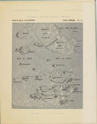 Atlas lunaire; reproduisant à une échelle réduite aux 2/5 les agrandissements photographiques; Atlas photographique de la lune.