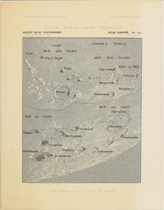 Atlas lunaire; reproduisant à une échelle réduite aux 2/5 les agrandissements photographiques; Atlas photographique de la lune.
