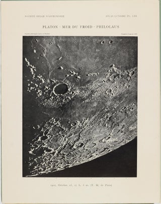 Atlas lunaire; reproduisant à une échelle réduite aux 2/5 les agrandissements photographiques; Atlas photographique de la lune.