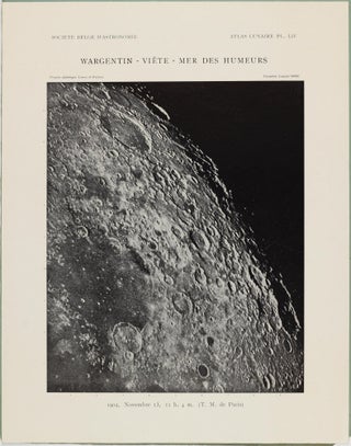Atlas lunaire; reproduisant à une échelle réduite aux 2/5 les agrandissements photographiques; Atlas photographique de la lune.