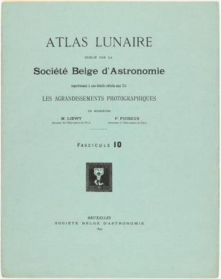 Atlas lunaire; reproduisant à une échelle réduite aux 2/5 les agrandissements photographiques; Atlas photographique de la lune.