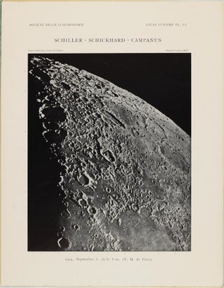 Atlas lunaire; reproduisant à une échelle réduite aux 2/5 les agrandissements photographiques; Atlas photographique de la lune.