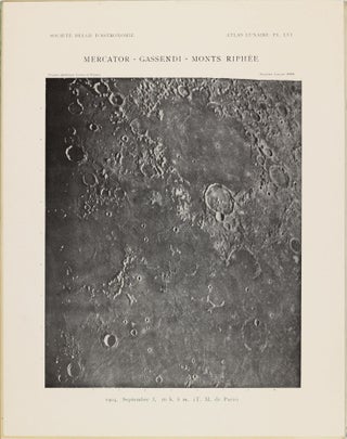 Atlas lunaire; reproduisant à une échelle réduite aux 2/5 les agrandissements photographiques; Atlas photographique de la lune.