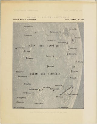 Atlas lunaire; reproduisant à une échelle réduite aux 2/5 les agrandissements photographiques; Atlas photographique de la lune.