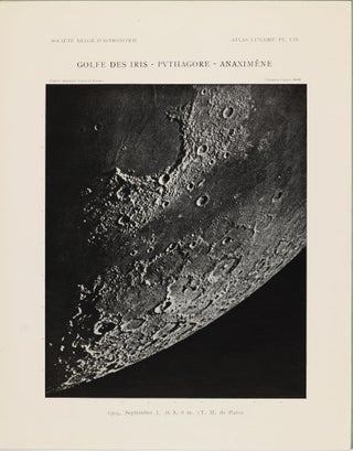 Atlas lunaire; reproduisant à une échelle réduite aux 2/5 les agrandissements photographiques; Atlas photographique de la lune.