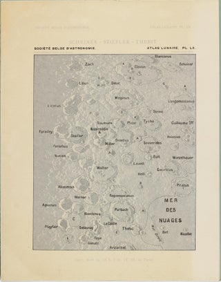 Atlas lunaire; reproduisant à une échelle réduite aux 2/5 les agrandissements photographiques; Atlas photographique de la lune.