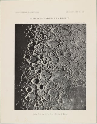 Atlas lunaire; reproduisant à une échelle réduite aux 2/5 les agrandissements photographiques; Atlas photographique de la lune.