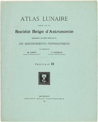 Atlas lunaire; reproduisant à une échelle réduite aux 2/5 les agrandissements photographiques; Atlas photographique de la lune.