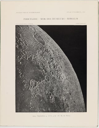 Atlas lunaire; reproduisant à une échelle réduite aux 2/5 les agrandissements photographiques; Atlas photographique de la lune.