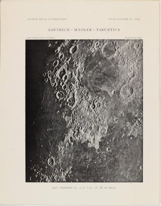 Atlas lunaire; reproduisant à une échelle réduite aux 2/5 les agrandissements photographiques; Atlas photographique de la lune.