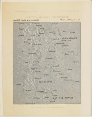 Atlas lunaire; reproduisant à une échelle réduite aux 2/5 les agrandissements photographiques; Atlas photographique de la lune.
