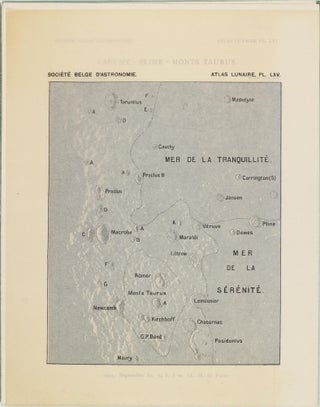 Atlas lunaire; reproduisant à une échelle réduite aux 2/5 les agrandissements photographiques; Atlas photographique de la lune.