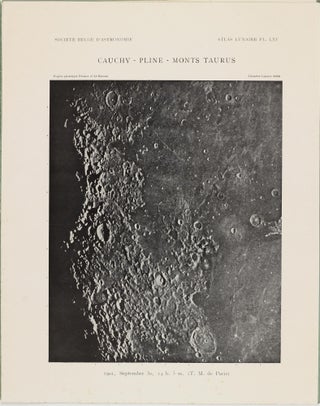 Atlas lunaire; reproduisant à une échelle réduite aux 2/5 les agrandissements photographiques; Atlas photographique de la lune.