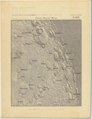 Atlas lunaire; reproduisant à une échelle réduite aux 2/5 les agrandissements photographiques; Atlas photographique de la lune.