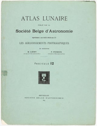Atlas lunaire; reproduisant à une échelle réduite aux 2/5 les agrandissements photographiques; Atlas photographique de la lune.