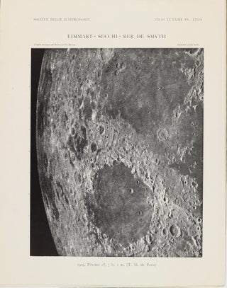 Atlas lunaire; reproduisant à une échelle réduite aux 2/5 les agrandissements photographiques; Atlas photographique de la lune.