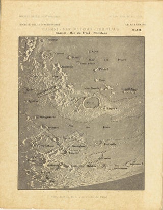 Atlas lunaire; reproduisant à une échelle réduite aux 2/5 les agrandissements photographiques; Atlas photographique de la lune.