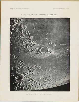 Atlas lunaire; reproduisant à une échelle réduite aux 2/5 les agrandissements photographiques; Atlas photographique de la lune.