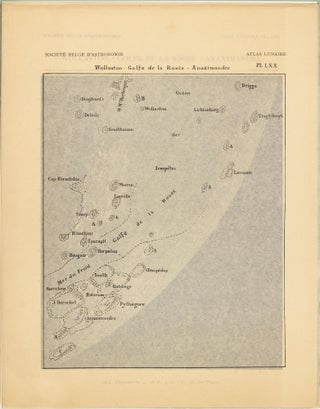 Atlas lunaire; reproduisant à une échelle réduite aux 2/5 les agrandissements photographiques; Atlas photographique de la lune.