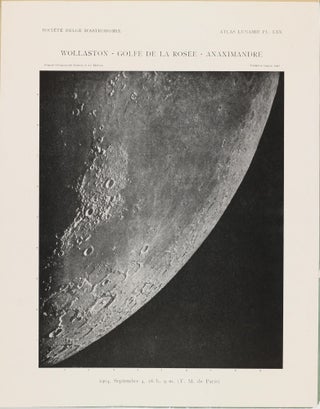 Atlas lunaire; reproduisant à une échelle réduite aux 2/5 les agrandissements photographiques; Atlas photographique de la lune.