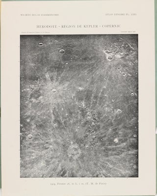 Atlas lunaire; reproduisant à une échelle réduite aux 2/5 les agrandissements photographiques; Atlas photographique de la lune.