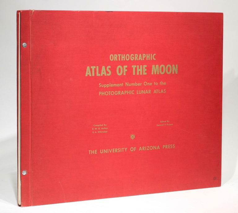 Item #002175 Orthographic Atlas of the Moon - Supplement Number One to the Photographic Lunar Atlas. Edition A showing the Standard Orthographic Coordinate grid, Part 1: Central Area; Part 2: Limb area. David W. G. ARTHUR, Ewen A. WHITAKER, KUIPER Gerard P., compilers.