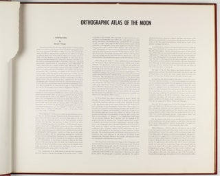 Orthographic Atlas of the Moon - Supplement Number One to the Photographic Lunar Atlas. Edition A showing the Standard Orthographic Coordinate grid, Part 1: Central Area; Part 2: Limb area.