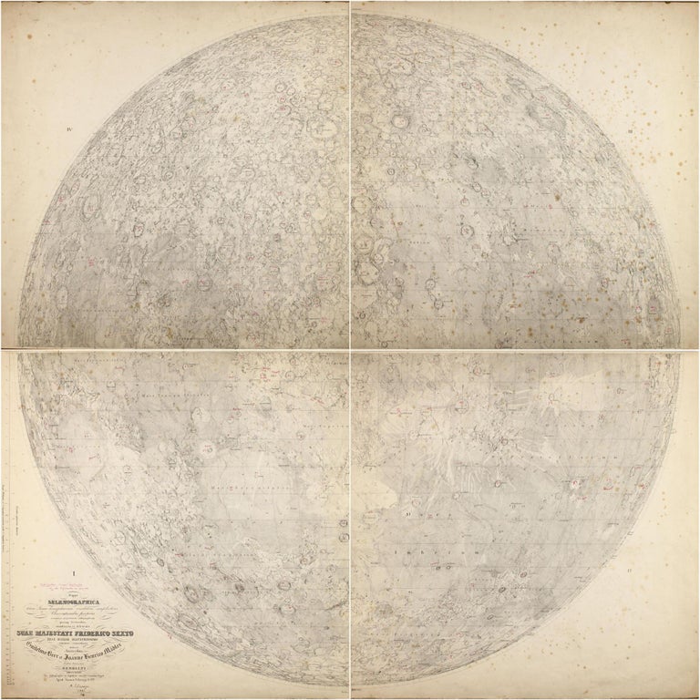 Item #002177 Mappa selenographica totam Lunae hemisphaeram visibilem complectens Observationibus propriis [...]. Wilhelm BEER, Johann Heinrich MÄDLER.