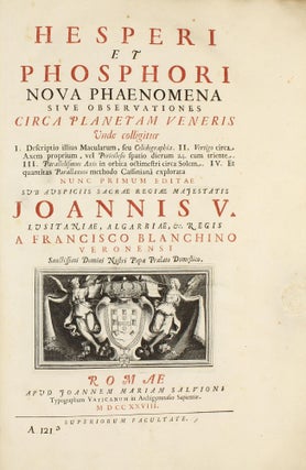 Item #002179 Hesperi et Phosphori nova phaenomena sive observationes circa planetam Veneris unde...
