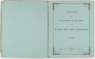 Contributions to Selenography. Illustrated by Three Maps and numerous engravings.