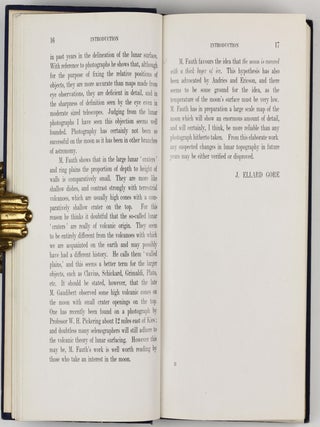 The Moon in modern Astronomy. A Summary of twenty Years Selenographic Work, and a Study of Recent Problems. Translated by Joseph McCabe, with an Introduction by J. Ellard Gore.