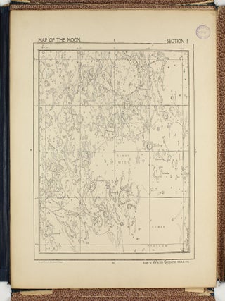 A Map of the Moon in XXV Sections with Index.